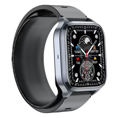 S18 Air Pump Blood Pressure Health Smart Watch With Blood Oxygen Uric Acid Monitor