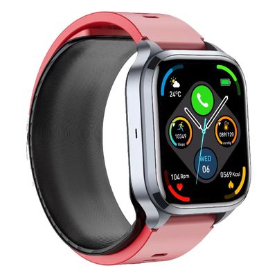 S18 Air Pump Blood Pressure Health Smart Watch With Blood Oxygen Uric Acid Monitor