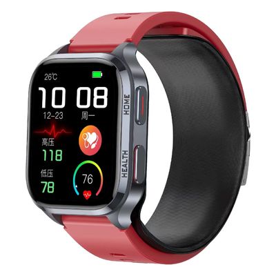 S18 Health Smart Watch 2.01 inch IPS Screen Air Pump Body Temperature Blood Oxygen
