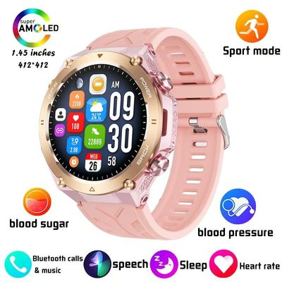 1ATM Waterproof GPS Smart Watch 1.45 Inch Magnetic Charging SmartWatch KC82