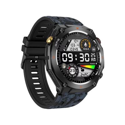 KC82 Sport Smart Watch 1.45 inch Screen Compass GPS Tracker 650mAh Battery For Men