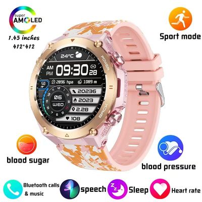 1ATM Waterproof GPS Smart Watch 1.45 Inch Magnetic Charging SmartWatch KC82