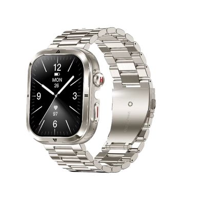 MK86 Sport Smart Watch Flashlight IP68 Waterproof BT Call Blood Oxygen Large Battery