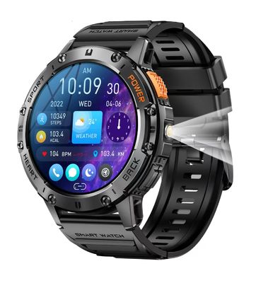 K65 SmartWatch Magnetic charging 1.43 Inch Smart Watch Blood Pressure Oxygen Heart Rate