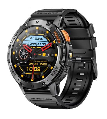 K65 Outdoor Sport Smart Watch With 1.43inch Amoled Screen Flashlight For Android IOS