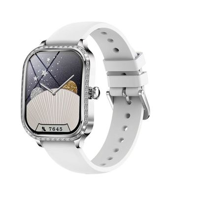 MK88 Ladies Diamond Smart Watch Health Monitor BT Call Blood Oxygen Smartwatch IP68 Waterproof