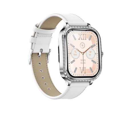 MK88 Ladies Diamond Smart Watch Health Monitor BT Call Blood Oxygen Smartwatch IP68 Waterproof