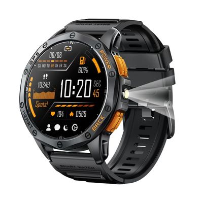 K67 IP68 Waterproof GPS SmartWatch Compass Smart Watch Flashlight 530mah Battery