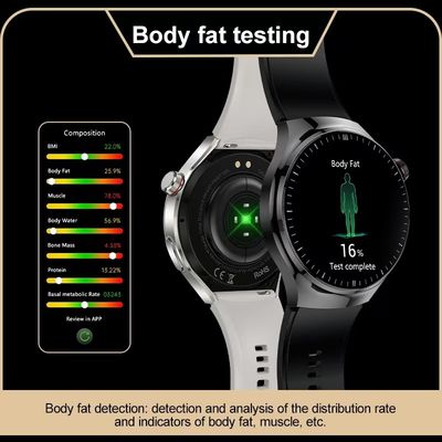 TK26 Health Monitoring Smart Watch 1.43 Inch ECG PPG BT Call Metal Strap Mens Smart Fitness Watch