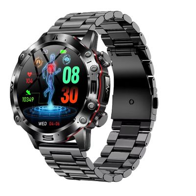 ET482 Smart Watch 1.43inch Amoled heart rate Monitor BT Call ECG HRV SOS For Elder