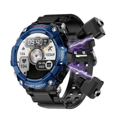 T96 Smart Watch With Headphone BT Call Music Player Sleep Monitor Blood Pressure