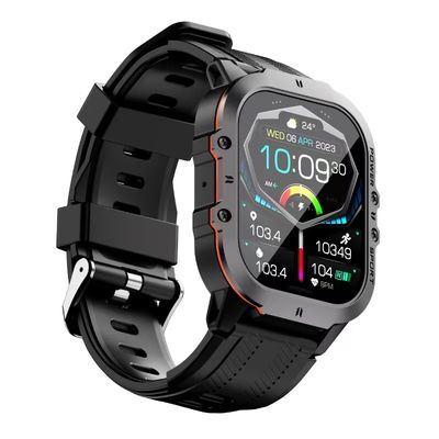 C26 Blood Oxygen Smart Watch 1.96 Inch AMOLED Screen Sport Heart Rate Smartwatch BT Call