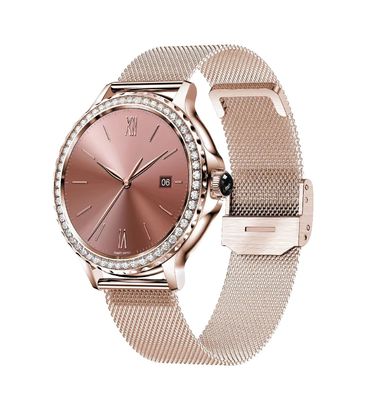 NX19 Waterproof Smart Watch Fitness Tracker 1.3 Inch Round Smartwatch For Ladies