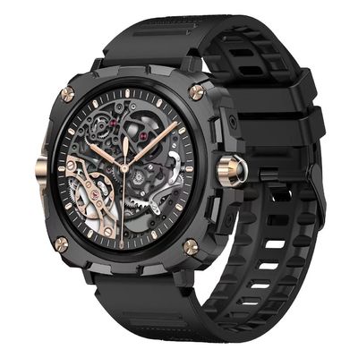 AK71 Men Smart Watch Amoled Screen Rotary Button BT Call Health Monitoring Smartwatch