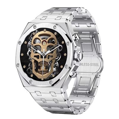AK68 Gold Stainless Steel Smart Watch 1.43 Inch  Health Monitoring Smartwatch Amoled Screen