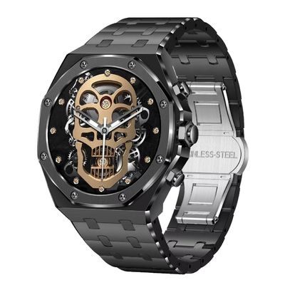 AK68 Gold Stainless Steel Smart Watch 1.43 Inch  Health Monitoring Smartwatch Amoled Screen