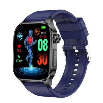 ET580 Smart Watch 2.04 Inch AMOLED SOS Heart Rate Uric Acid BML Smartwatch