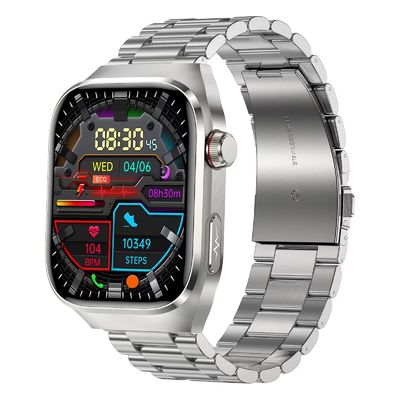 TK16 Health Care Smart Watch With 2.04inch Screen BT Call Blood Oxygen Temperature
