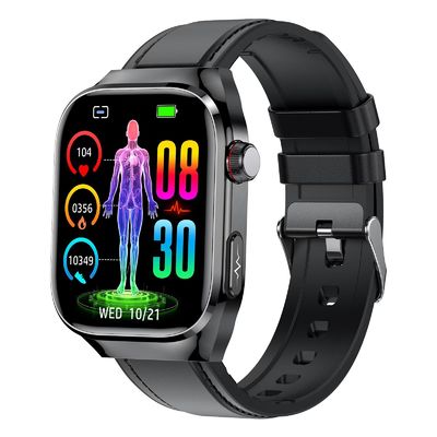 TK16 Health Care Smart Watch With 2.04inch Screen BT Call Blood Oxygen Temperature