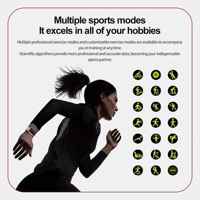 TK75 Sport Smart Watch Heart Rate Body Temperature Fitness Tracker 250mAh Battery