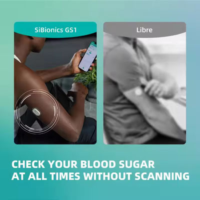 Portable Home Continuous Glucose Monitor Painless Blood Collection With Small Bluetooth Transmission