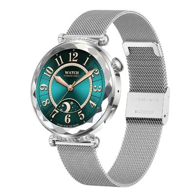 HK88 Smart Watch for Ladies 1.19-inch AMOLED Screen BT Call Music Control Women's Health
