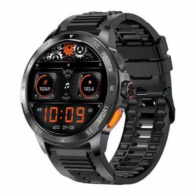 AK77 Sport Smart Watch BT Call 1.43inch Amoled Screen Health Monitoring Voice Assistant