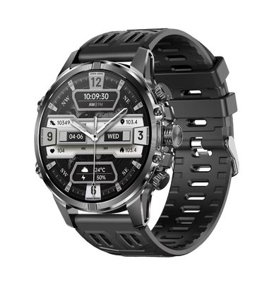 CF53 Outdoor Men Smart Watch With Flashlight 1.75Inch Amoled Heart Rate 600mAh Battery