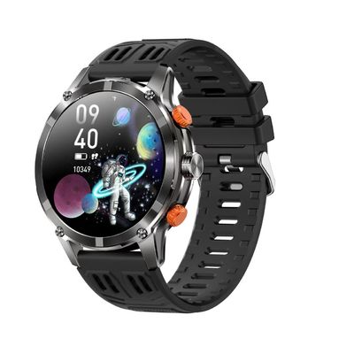 CF55 Men Smart Watch 1.7-inch Screen Fitness Tracker 530mAh Battery Stainless Steel Strap
