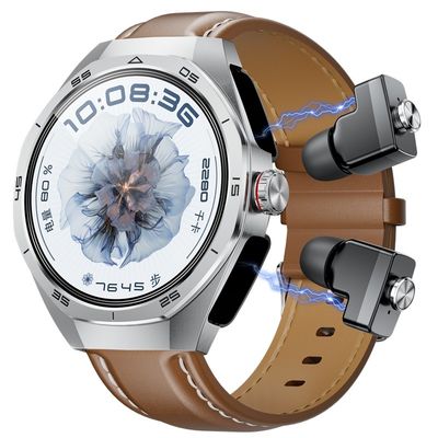 GT97 Sport 2 In 1 Smartwatch With Earbuds TWS Bluetooth Earphone BT Call Sound Music Playback