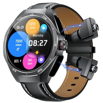 GT97 Sport 2 In 1 Smartwatch With Earbuds TWS Bluetooth Earphone BT Call Sound Music Playback