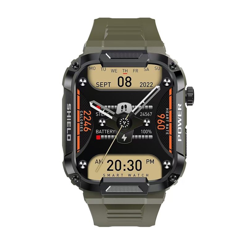 MK66 Men Smart Watch Outdoor Sport Fitness Tracker With BT Call 400mAh Big Battery