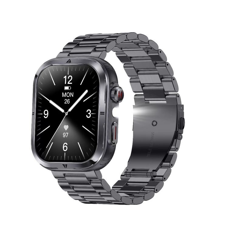 MK86 Sport Smart Watch Flashlight IP68 Waterproof BT Call Blood Oxygen Large Battery