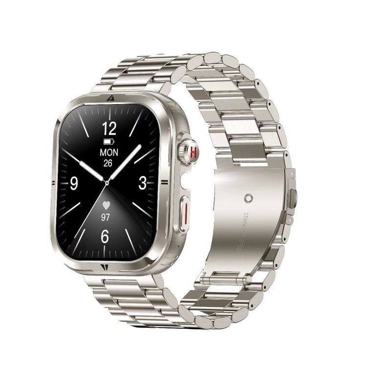 MK86 Sport Smart Watch Flashlight IP68 Waterproof BT Call Blood Oxygen Large Battery