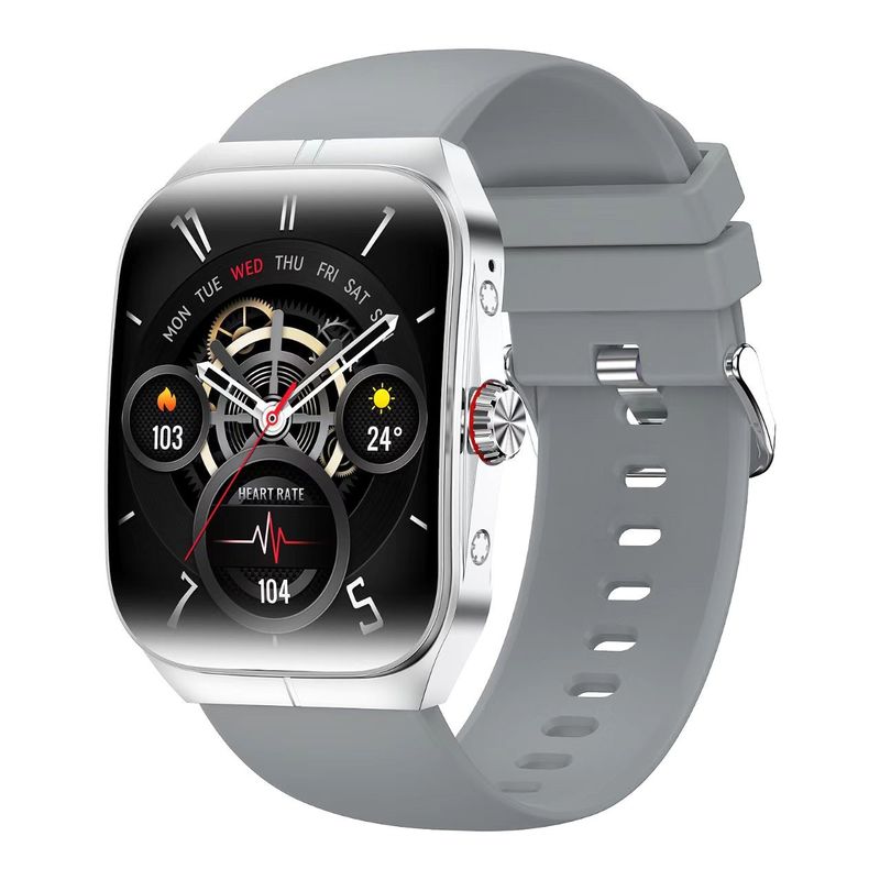 HK80 Men Smart Watch 300mAh Support Sedentary Reminder Smartwatch