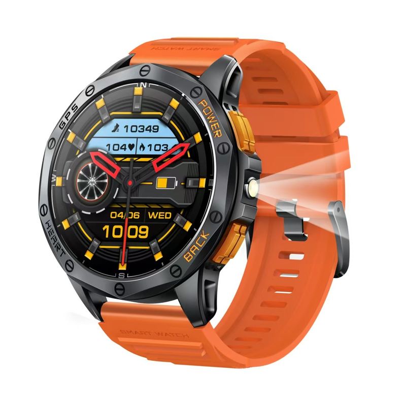 K67 Sport Smart Watch With LED Flashlight IP68 Waterproof Barometric Compass Altimeter