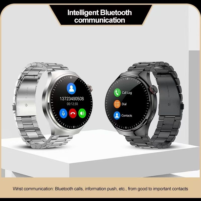 TK26 Health Monitoring Smart Watch 1.43 Inch ECG PPG BT Call Metal Strap Mens Smart Fitness Watch
