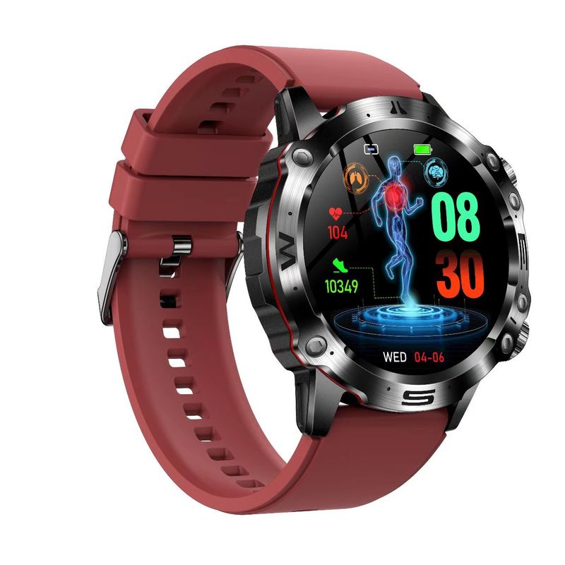 ET482 Smart Watch 1.43inch Amoled heart rate Monitor BT Call ECG HRV SOS For Elder
