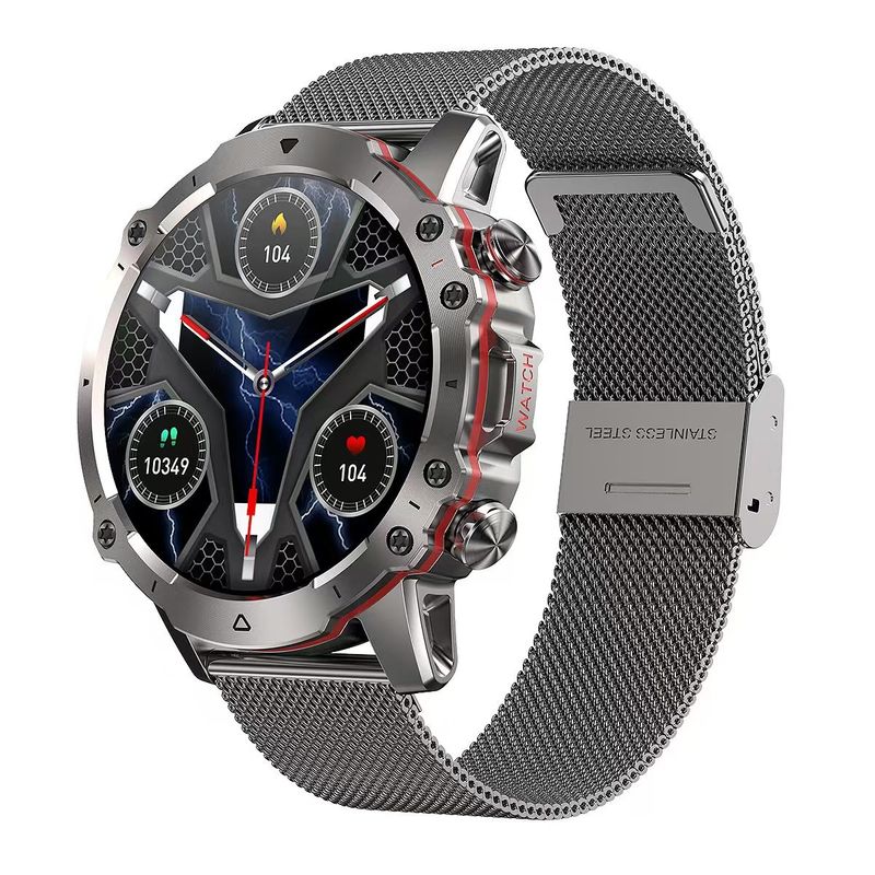 AK56 Bluetooth Sport Smart Watch 1.43 Inch Round Screen Sport Heart Rate Waterproof Smartwatch
