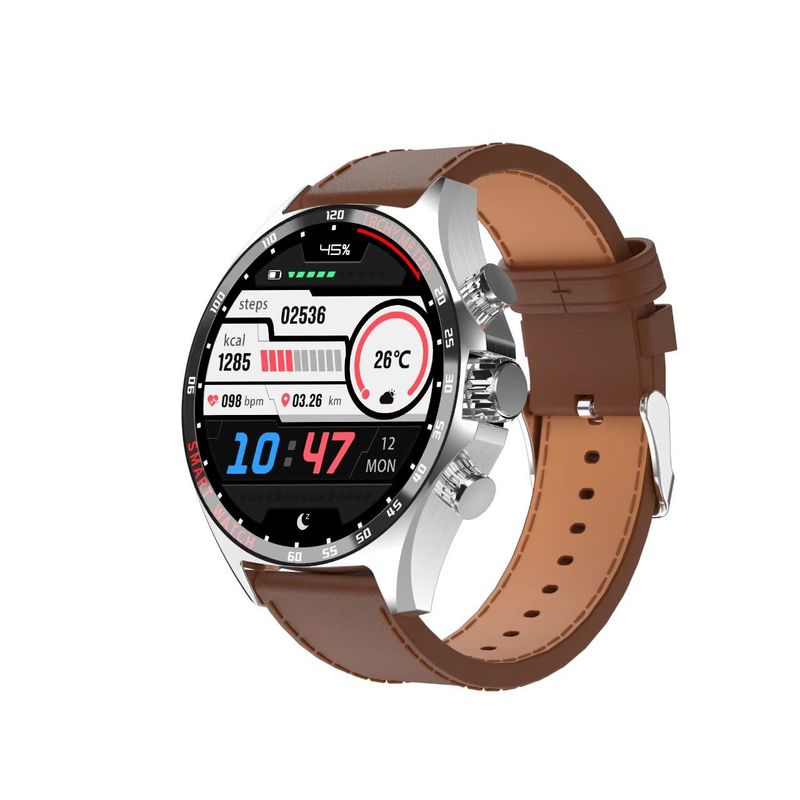 HD Round Screen SK27 Smart Watch 1.58 Inch Men Fitness Tracker Watch Waterproof IP68
