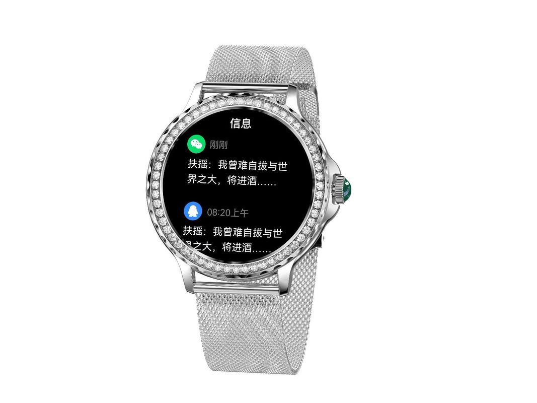 NX19 Waterproof Smart Watch Fitness Tracker 1.3 Inch Round Smartwatch For Ladies