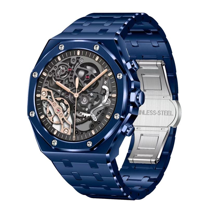 AK68 Gold Stainless Steel Smart Watch 1.43 Inch  Health Monitoring Smartwatch Amoled Screen