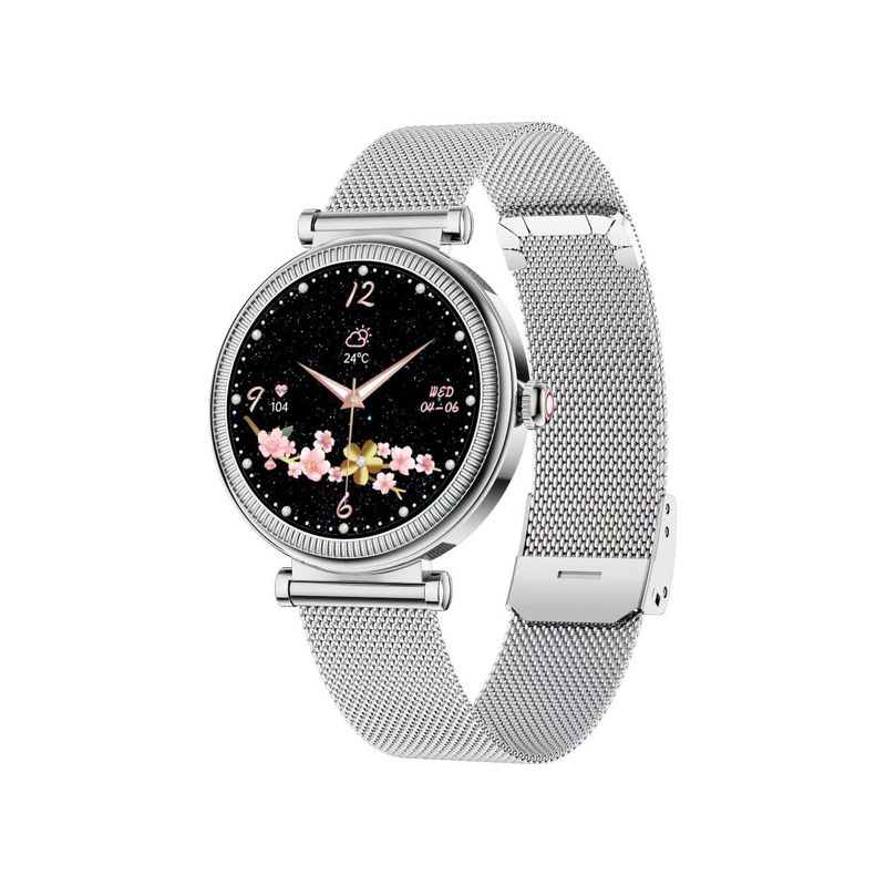 Luxury Women'S Smart Watch CF37 BT 1.27 Inch TFT Screen IOS Compatible Health Monitor