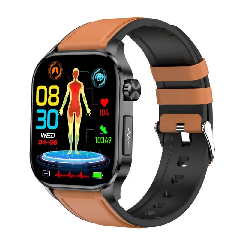 ET580 SmartWatch IP68 Waterproof ECG Blood Pressure Monitoring Smart Watch