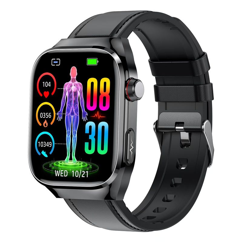 TK16 Health Care Smart Watch With 2.04inch Screen BT Call Blood Oxygen Temperature