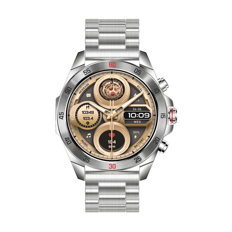 NX1 PRO 1.43inch AMOLED Smart Watch For Men Zinc Alloy Case Stainless Steel BT Call