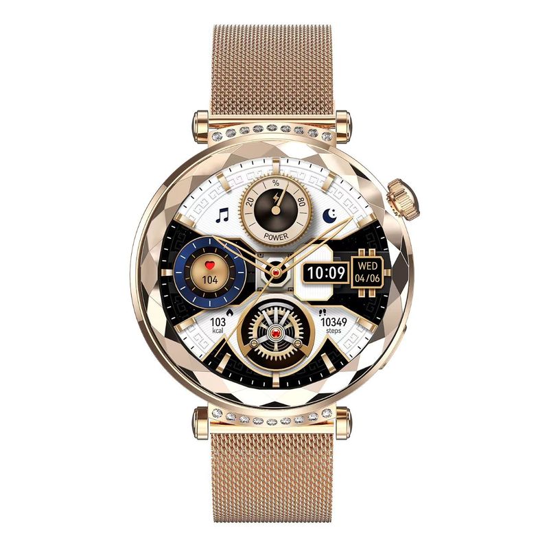 HK88 Heart Rate Blood Pressure Smart Watch , Amoled BT Calling Smartwatch