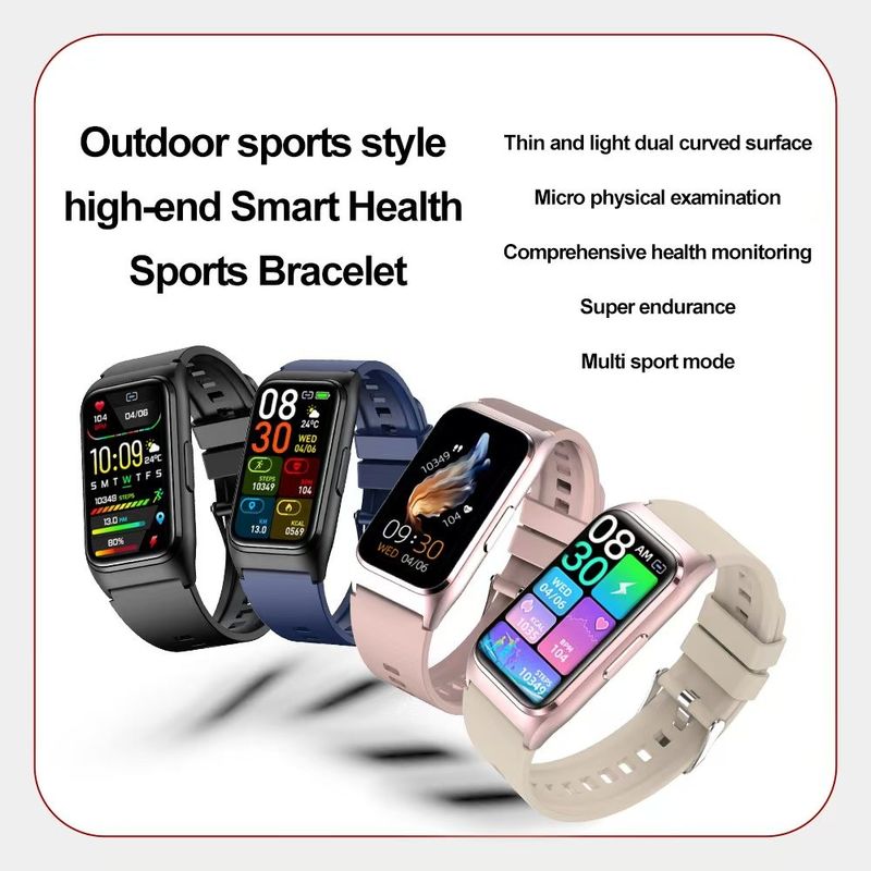 TK75 Sport Smart Watch Heart Rate Body Temperature Fitness Tracker 250mAh Battery