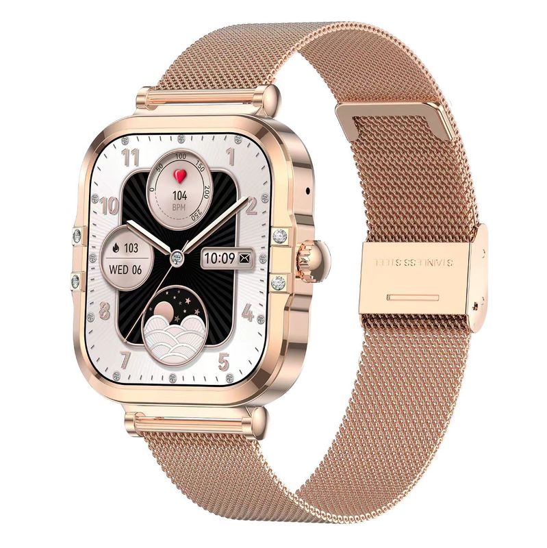 HK82 Women Smart Watch 1.75-inch AMOLED HD Screen BT Call With Menstrual Management