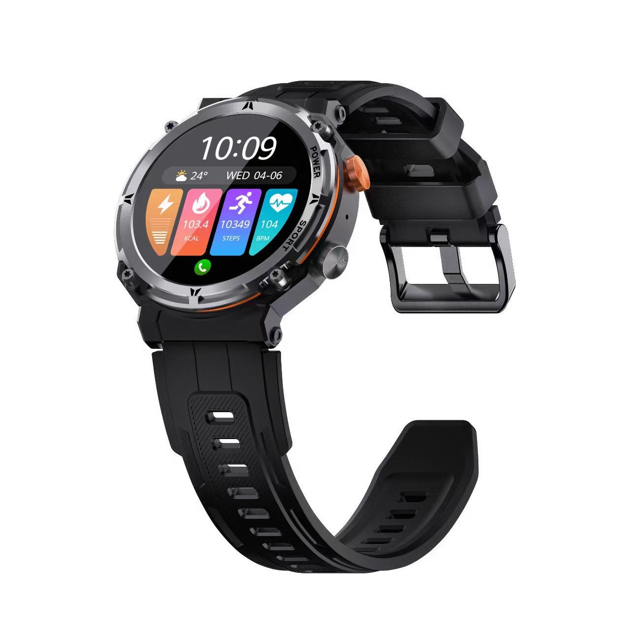 C21 Pro Sport Men Smart Watch Outdoor BT Call 410mAh Big Battery IP68 Waterproof